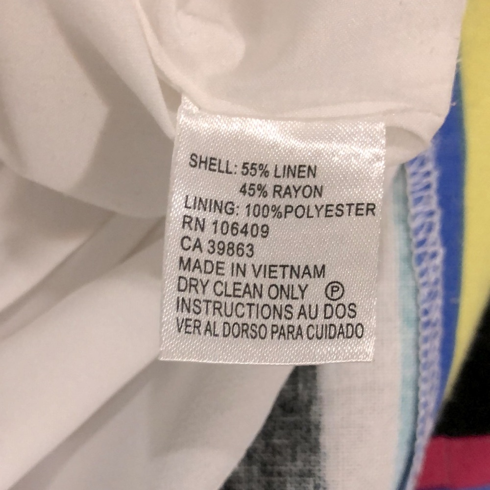 TAHARI ARTHUR LEVINE SZ 14 MULTICOLORED - Picture 4 of 7
